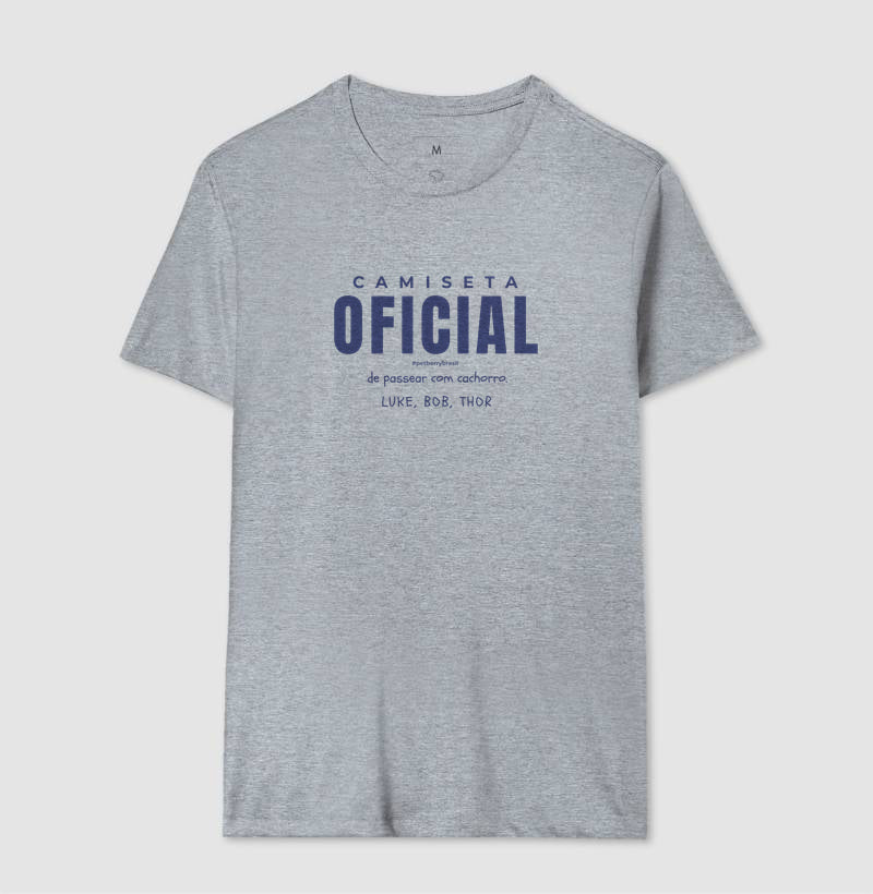 Camiseta Oficial de Passear com Cachorro