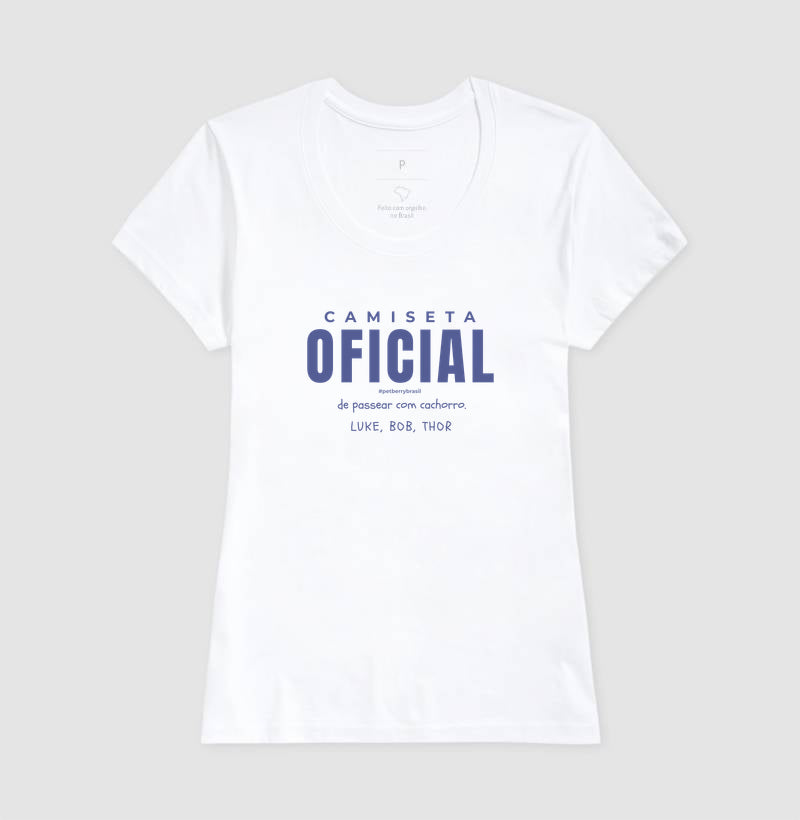 Camiseta Oficial de Passear com Cachorro