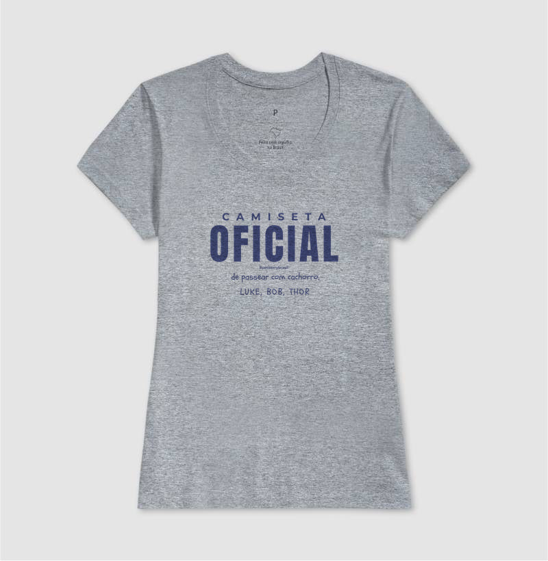 Camiseta Oficial de Passear com Cachorro